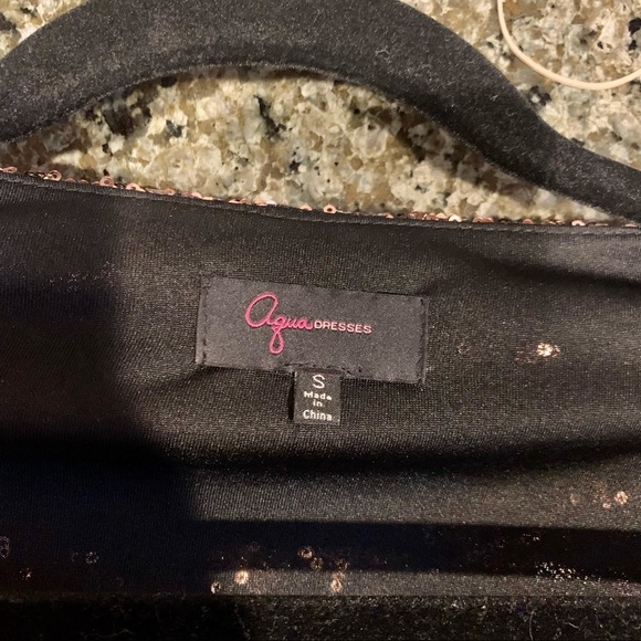 Aqua Copper Sequin Wrap Mini Dress ✨ New Year’s Eve - Picture 3 of 11